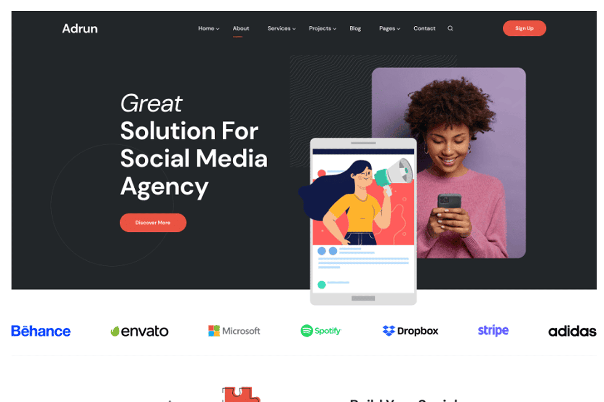 Adrun - Seo & Marketing Agency WordPress Theme