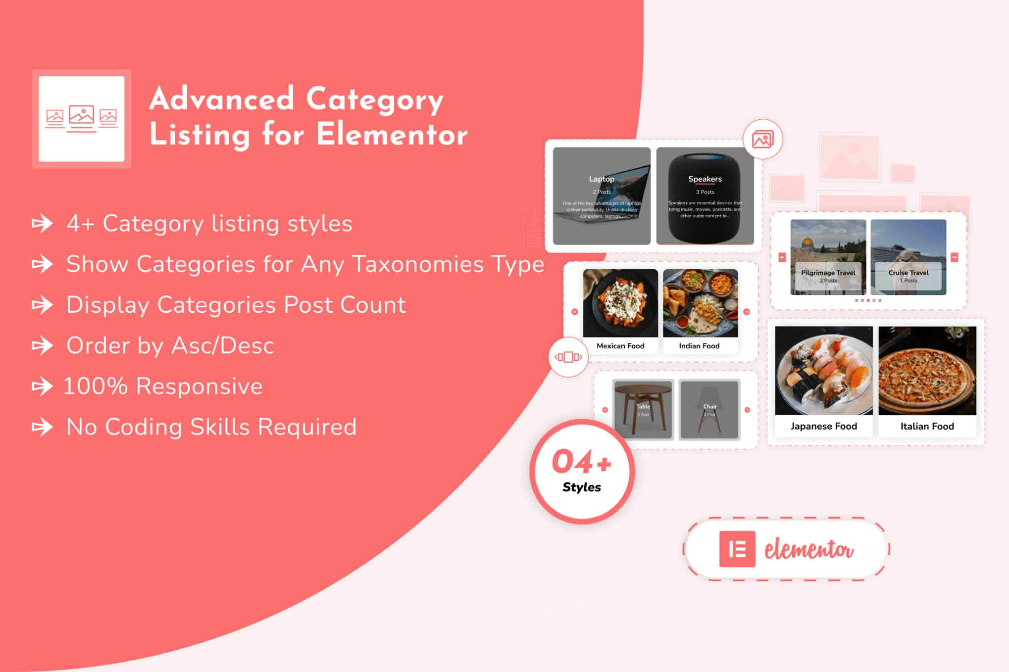 Download Advanced Category Listing for Elementor