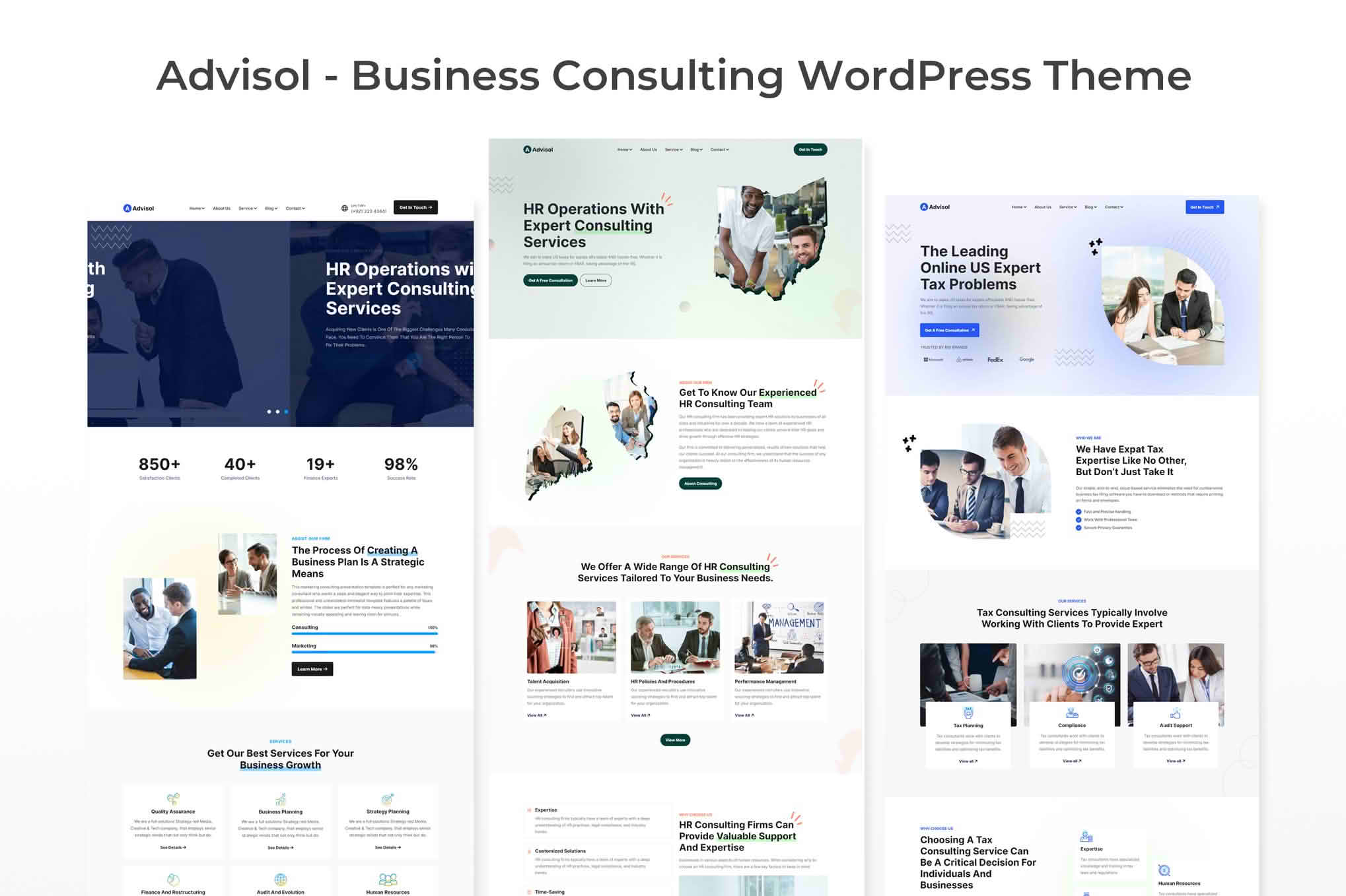 Download Advisol - Business Consulting WordPress Theme GPL WordPress Plugin
