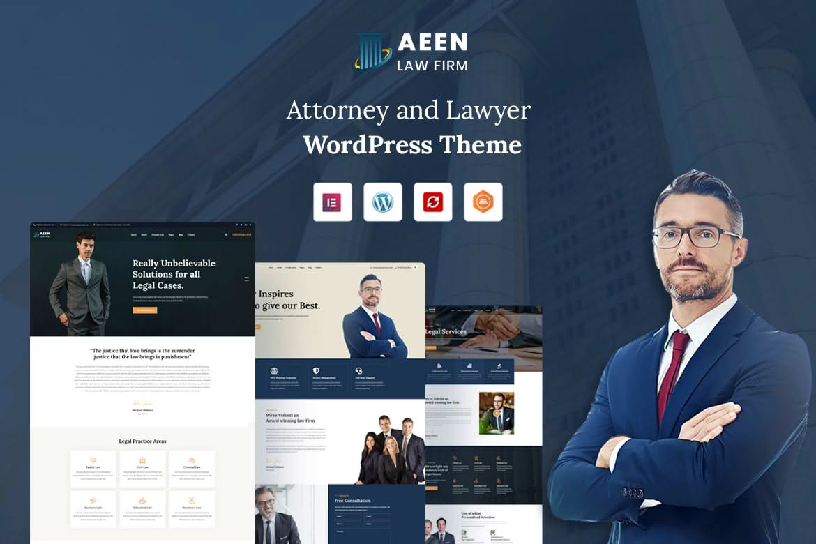 Download Aeen - Attorney and Lawyer WordPress Theme GPL WordPress Plugin