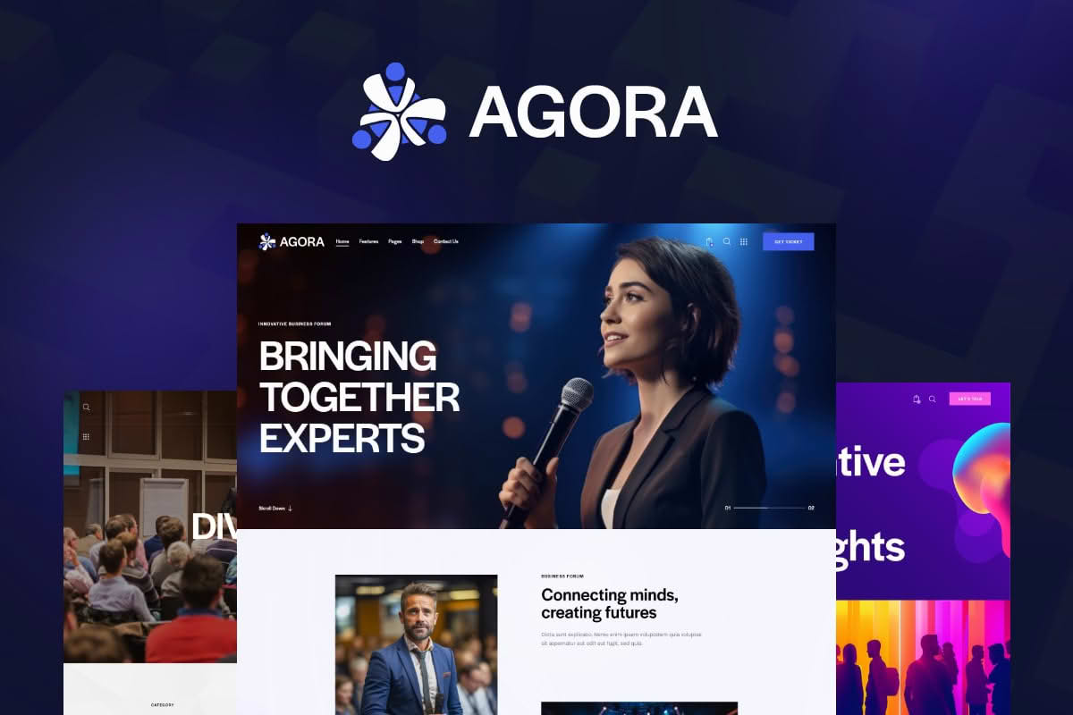 Download Agora — Event & Conference WordPress Theme GPL WordPress Plugin