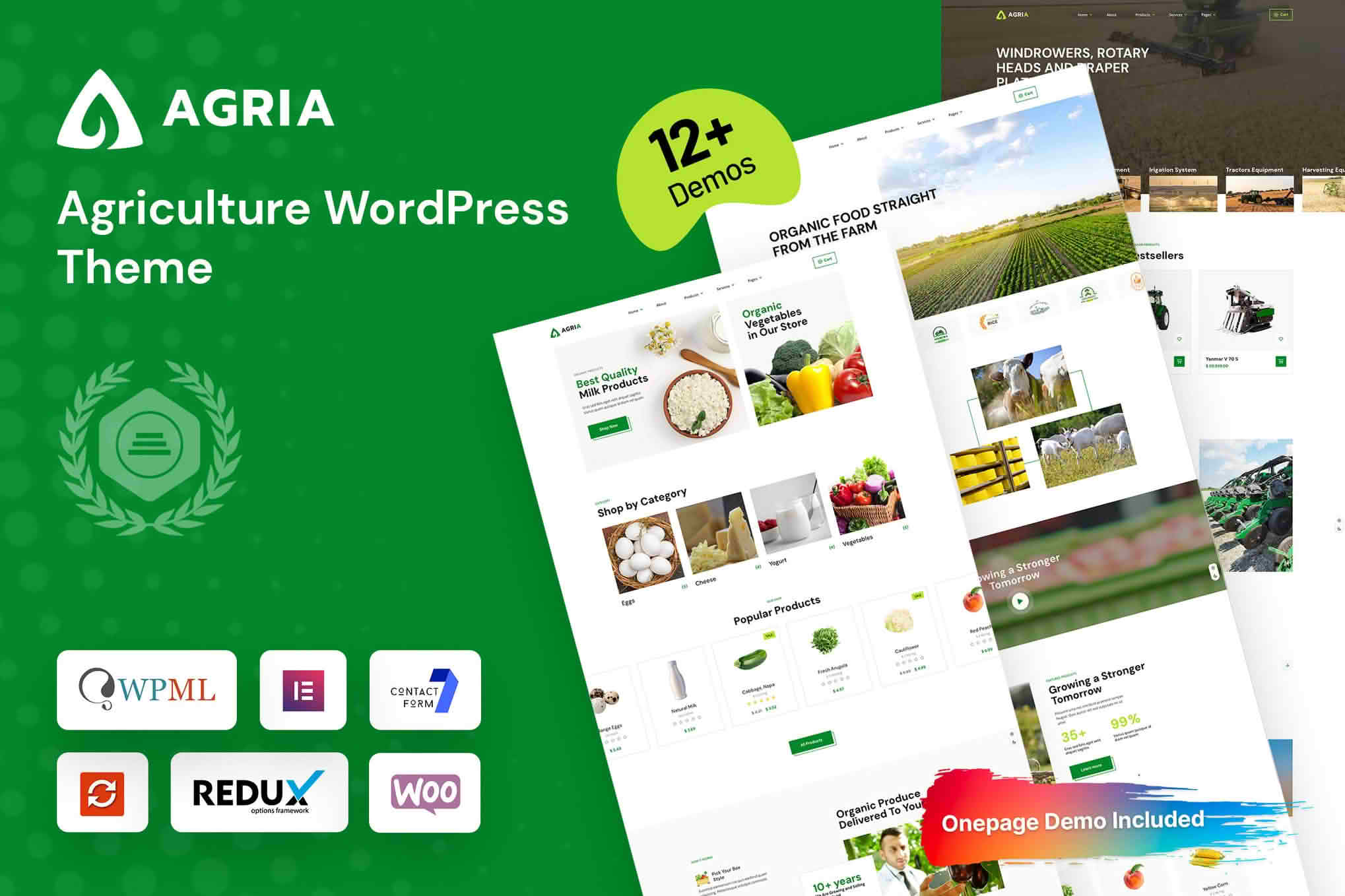 Download Agria - Agriculture WordPress Theme GPL WordPress Plugin