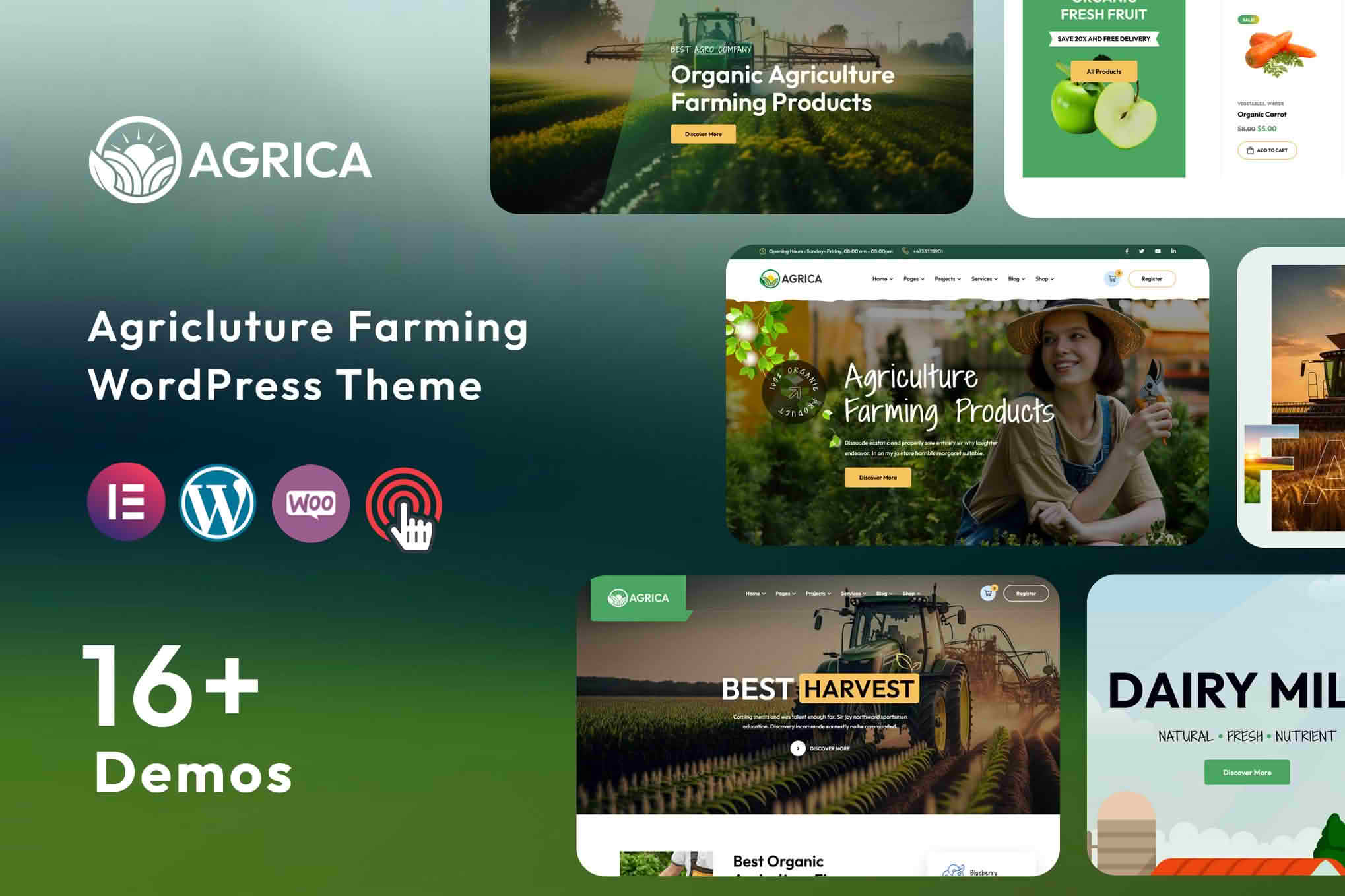 Download Agrica - Agriculture WordPress Theme GPL WordPress Plugin