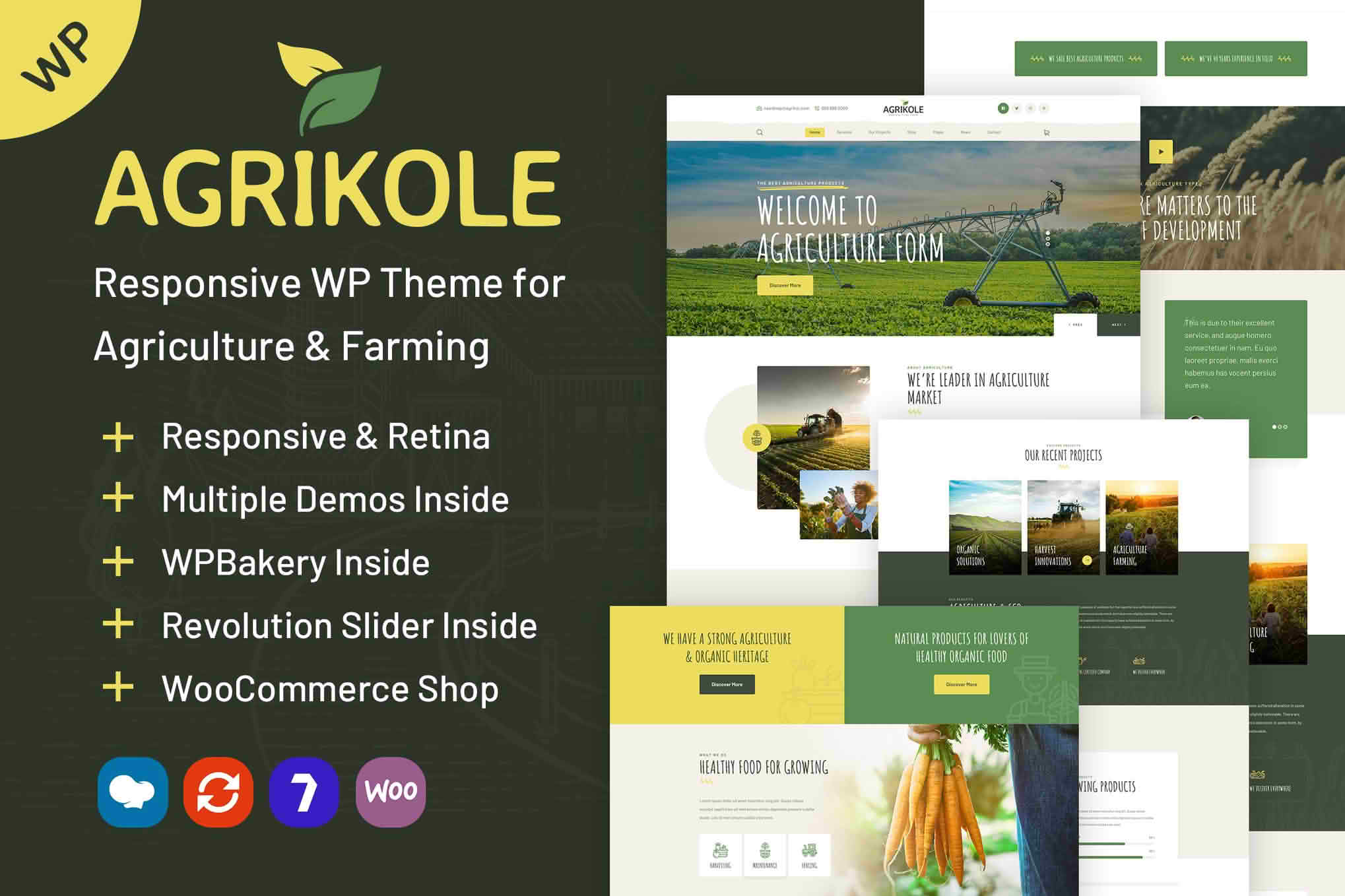 Download Agrikole | Responsive WordPress Theme for Agriculture & Farming GPL WordPress Plugin