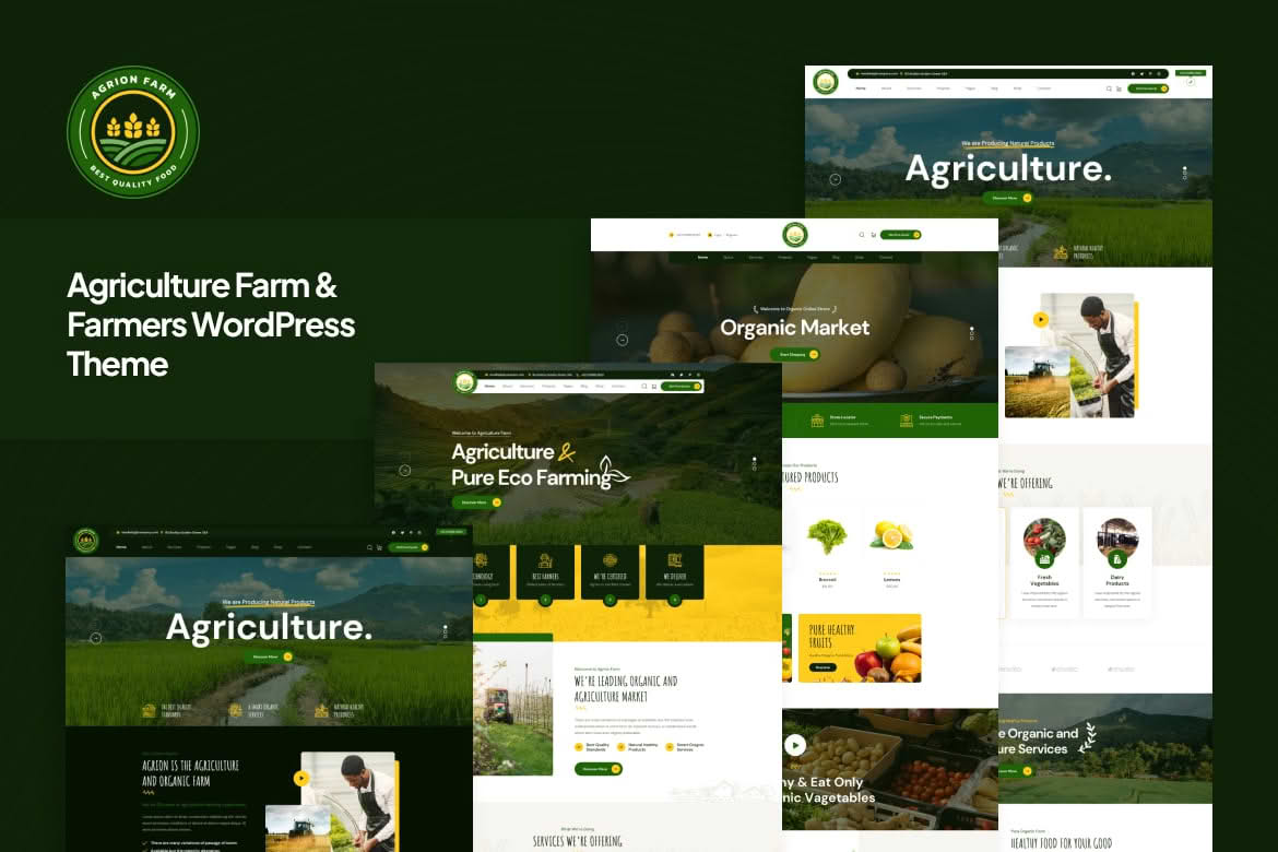 Download Agrion - Agriculture Farm & Farmers WordPress Theme GPL WordPress Plugin
