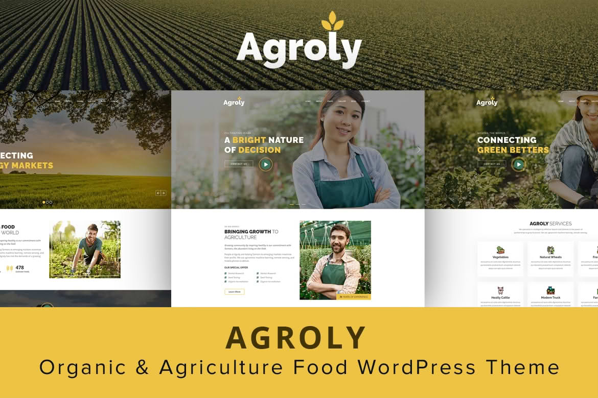 Download Agroly - Organic & Agriculture Food WordPress Theme GPL WordPress Plugin
