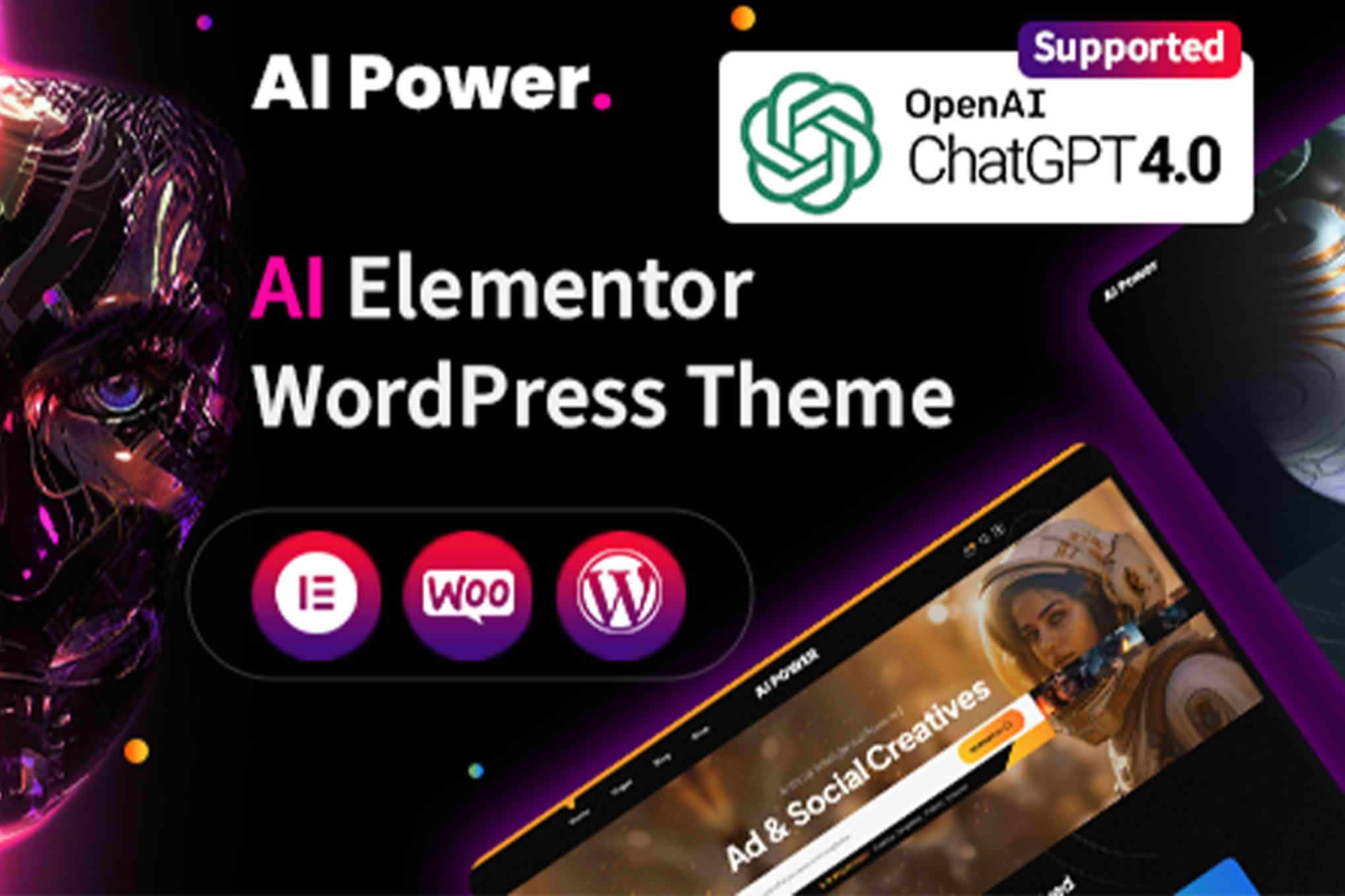 Download AI Power - AI WordPress Theme GPL WordPress Plugin