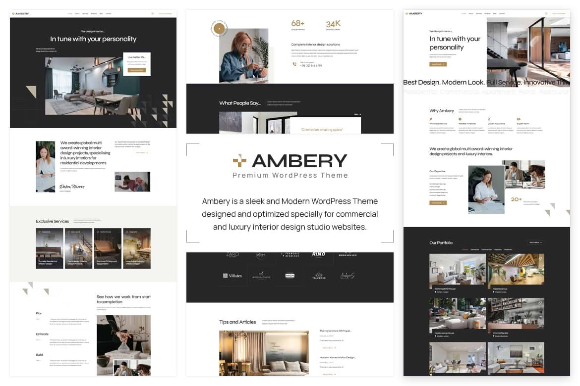 Download Ambery - Interior Design WordPress Theme GPL WordPress Plugin