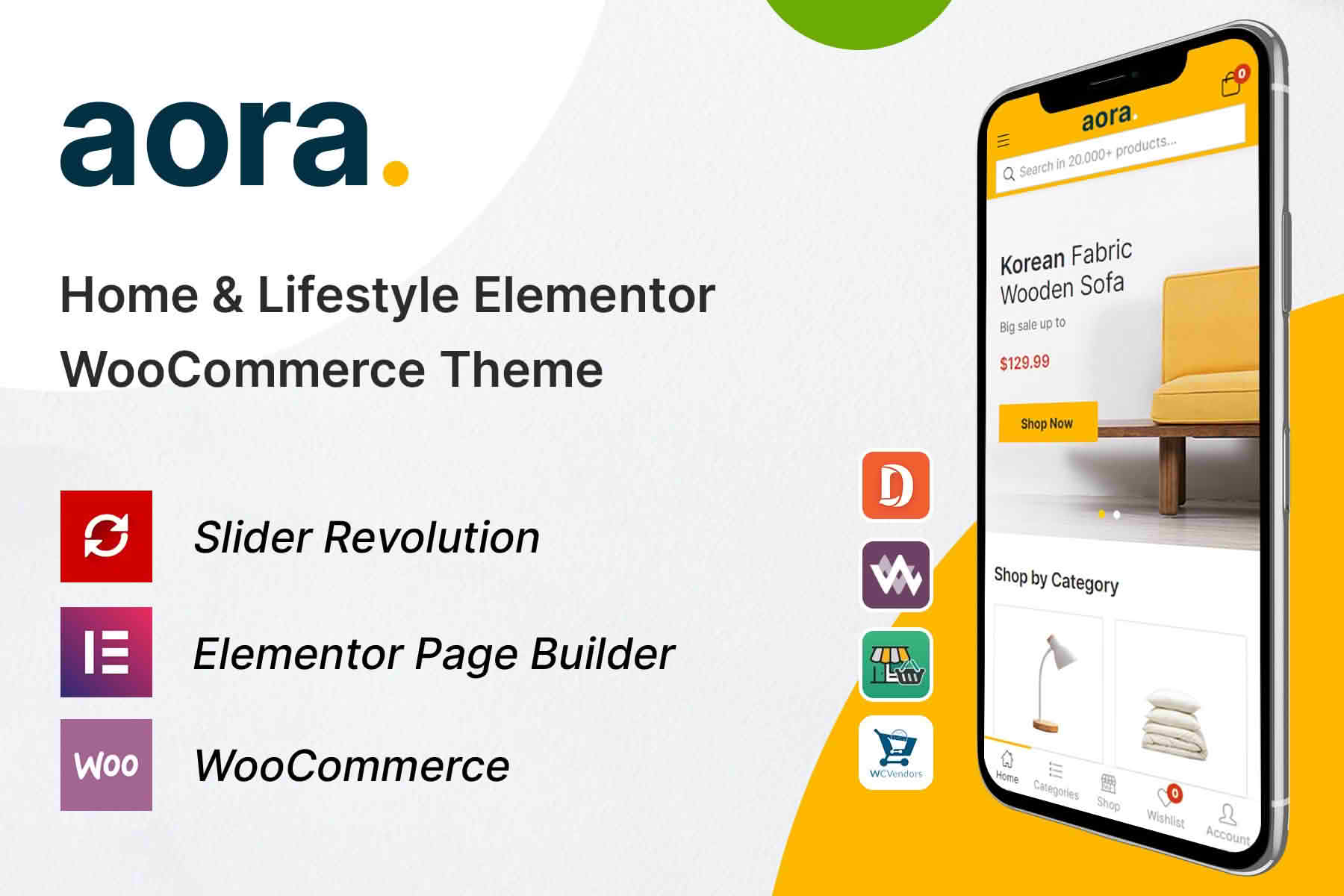 Download Aora - Home & Lifestyle Elementor WooCommerce Theme GPL WordPress Plugin