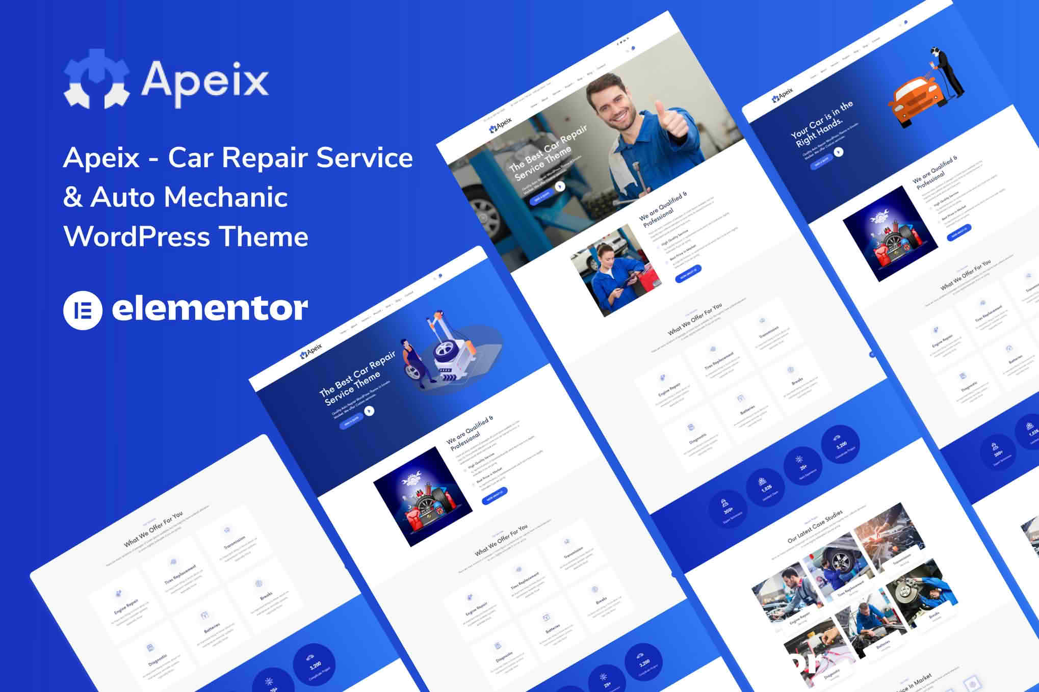 Download Apeix - Car Repair Service & Auto Mechanic WordPress Theme GPL WordPress Plugin