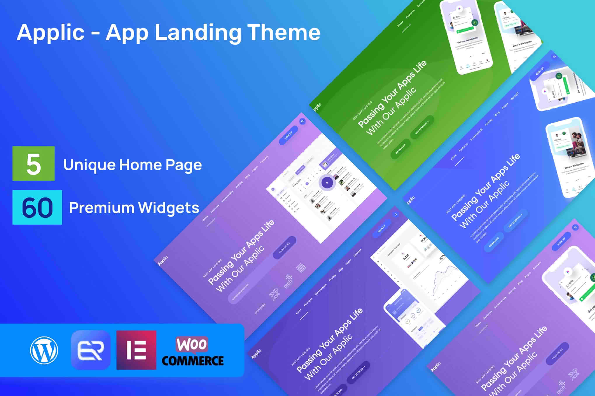Download App Landing Page WordPress Theme for Mobile Application Software Design & Development Site - Nextapp GPL WordPress Plugin