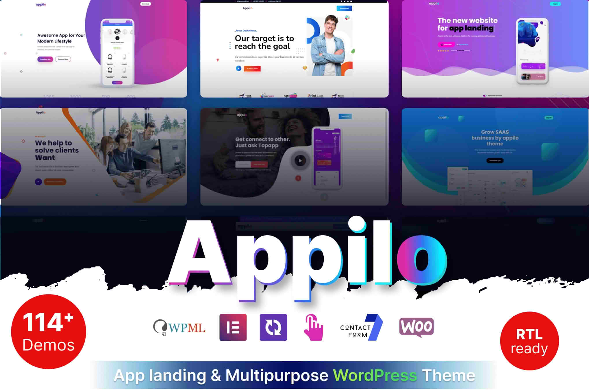 Download Appilo - App Landing Page WordPress Theme GPL WordPress Plugin