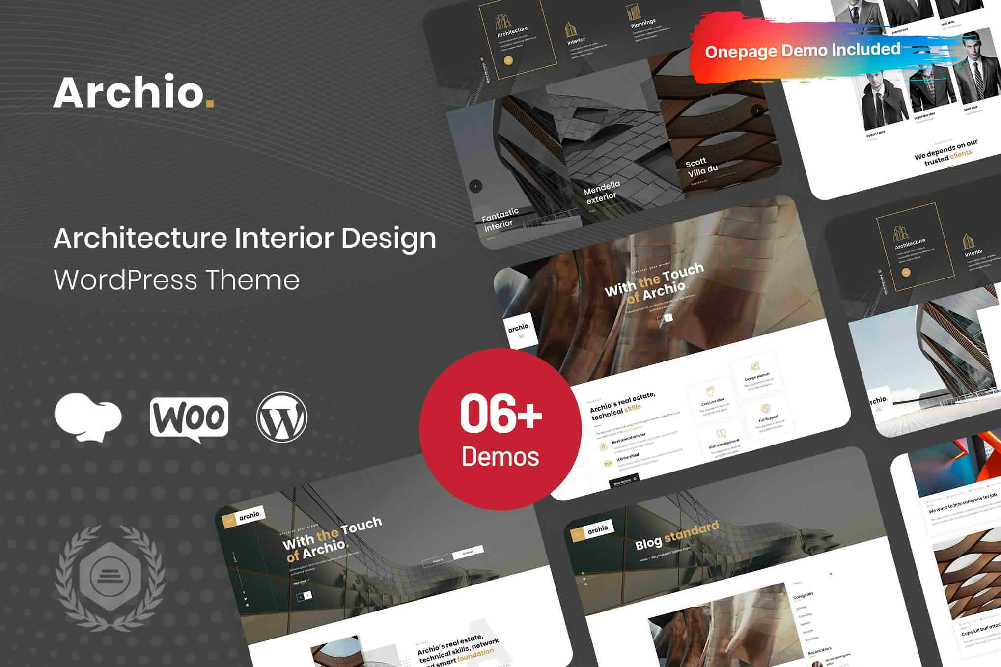 Download Archio - Architecture Interior Design Theme GPL WordPress Plugin