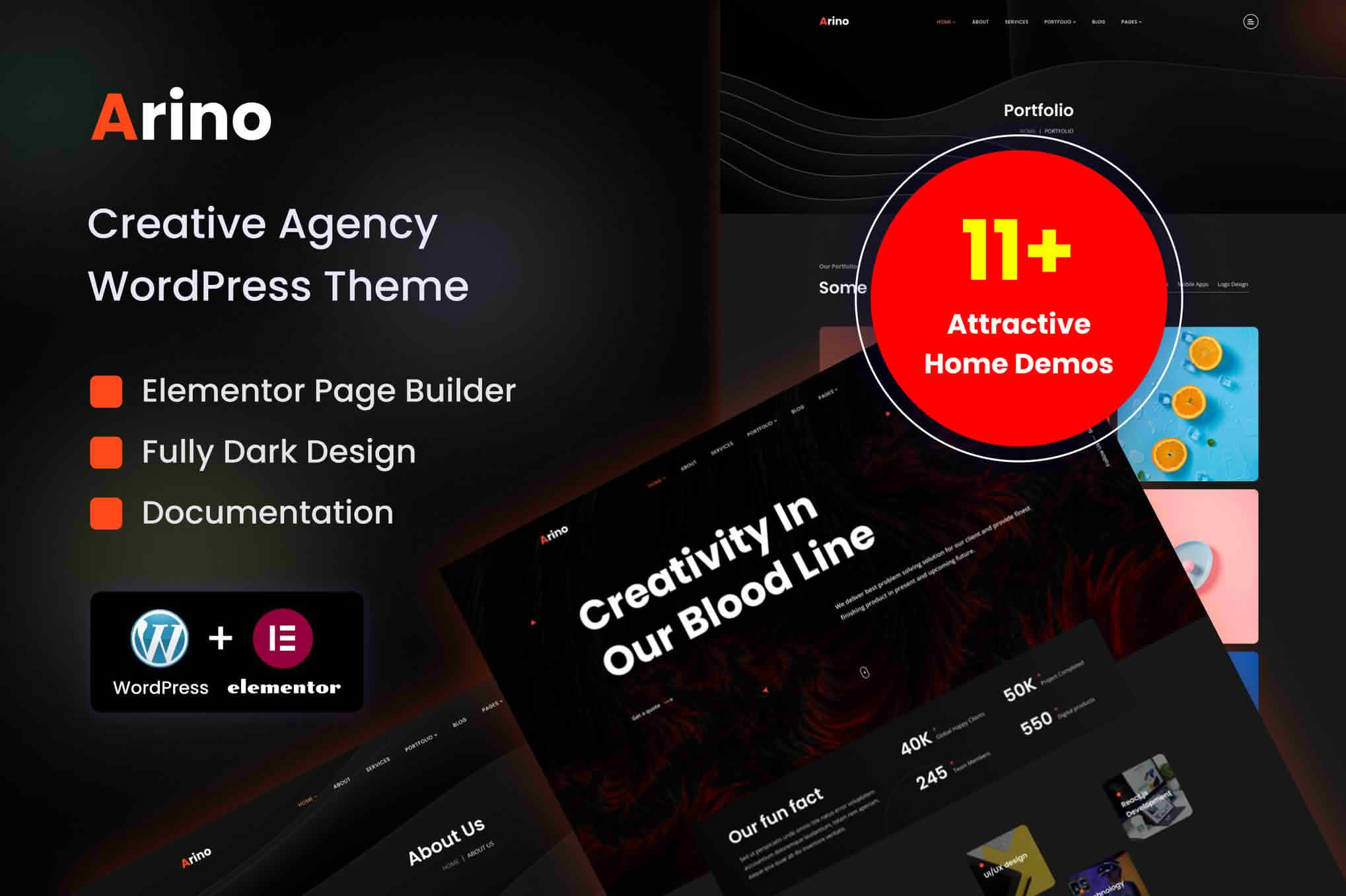 Download Arino - Creative Agency WordPress Theme GPL WordPress Plugin