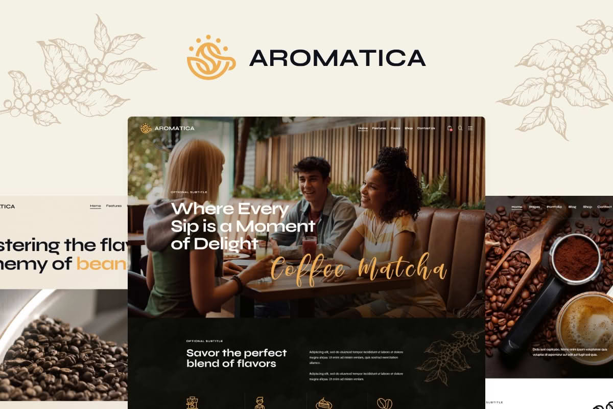 Download Aromatica - Cafe & Coffee Shop WordPress Theme GPL WordPress Plugin