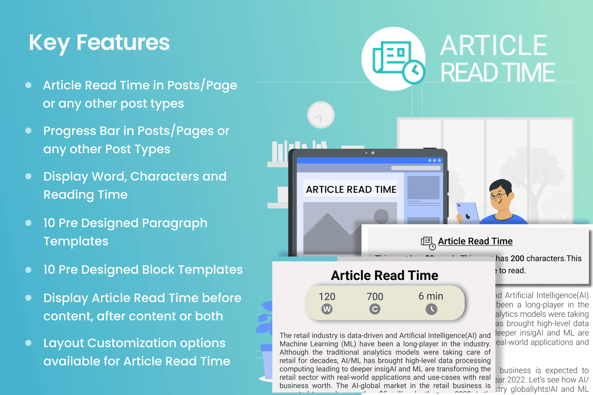 Download Article Read Time & Progress Bar