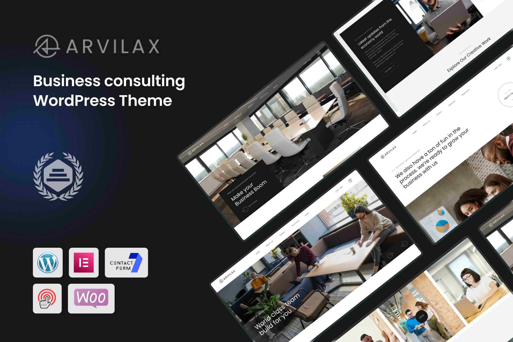 Download Arvilax - Business Consulting WordPress Theme GPL WordPress Plugin