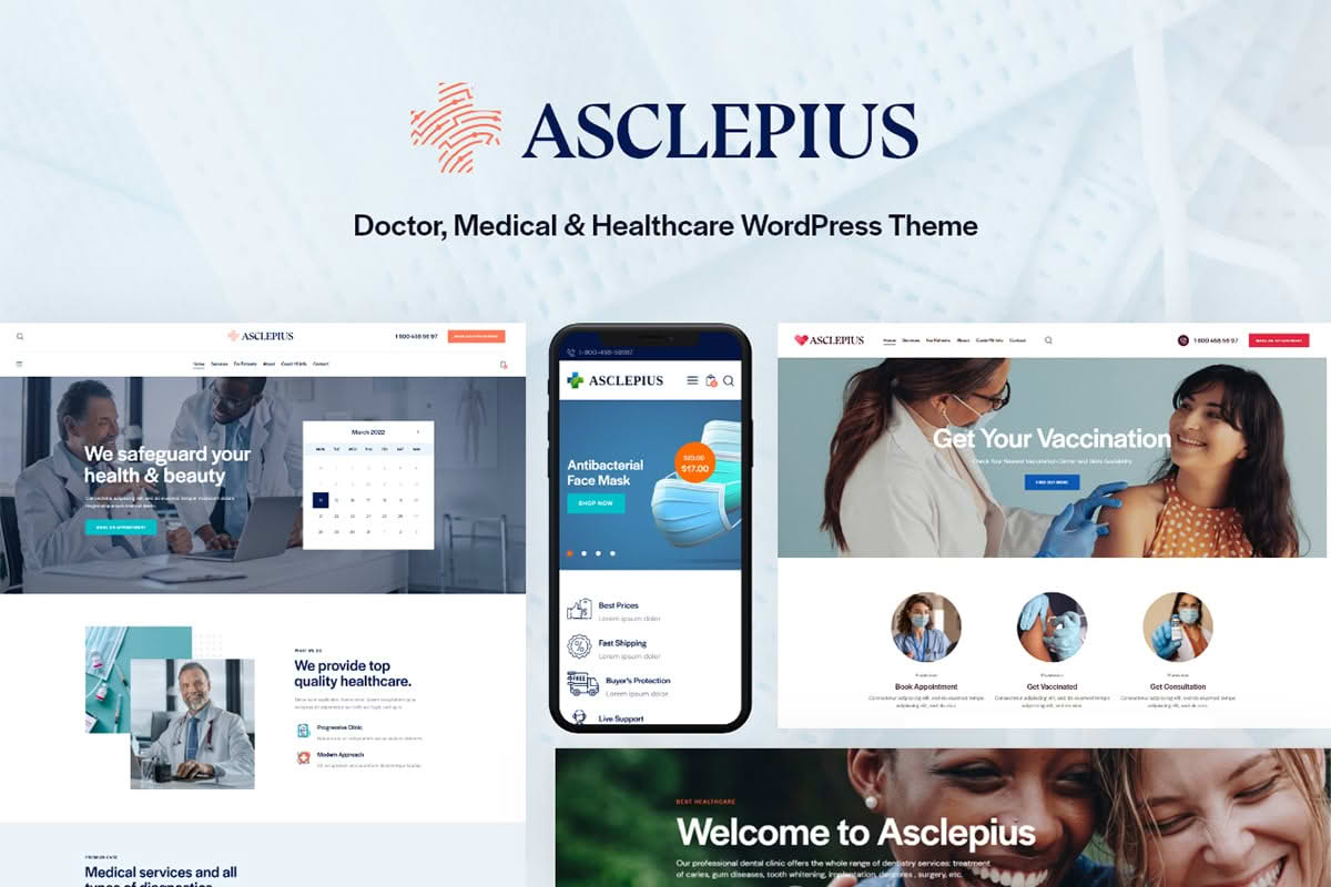 Download Asclepius - Doctor & Medical Theme GPL WordPress Plugin