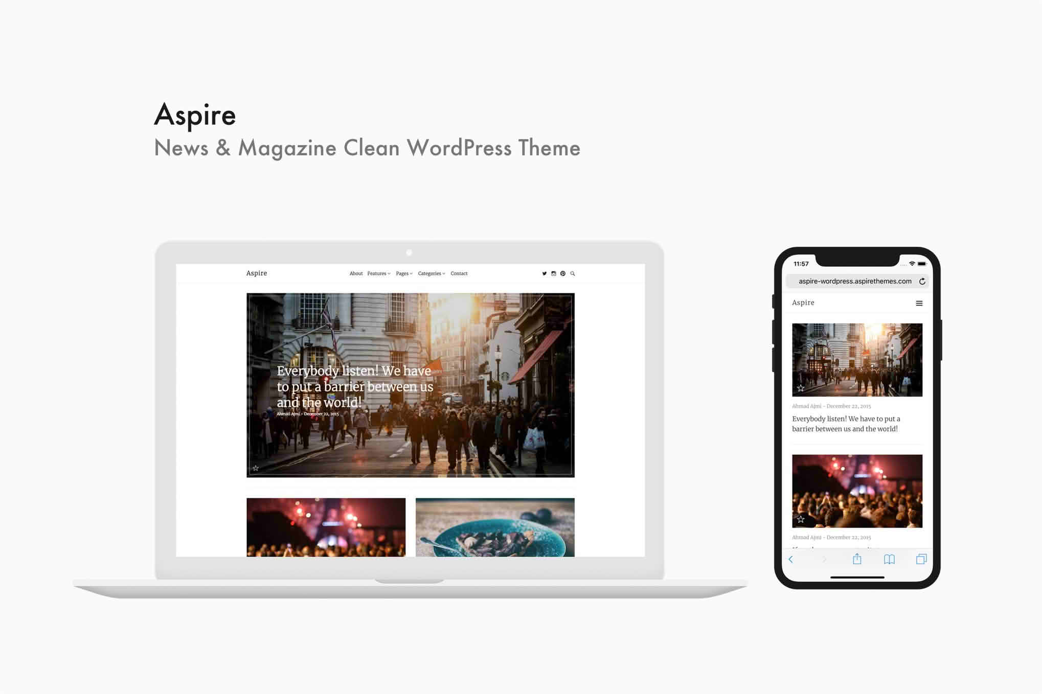 Download Aspire - News & Magazine Clean WordPress Theme GPL WordPress Plugin