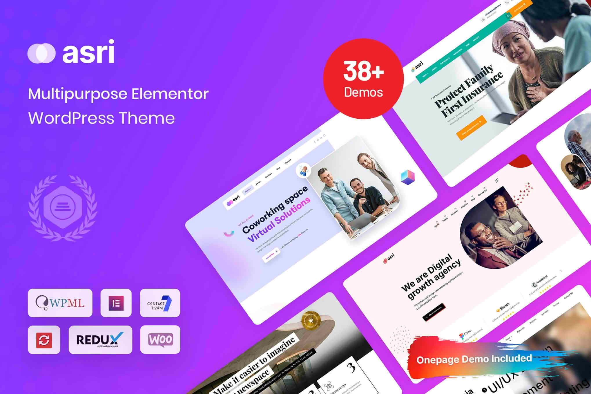 Download Asri - Multi-Purpose Elementor WordPress Theme GPL WordPress Plugin