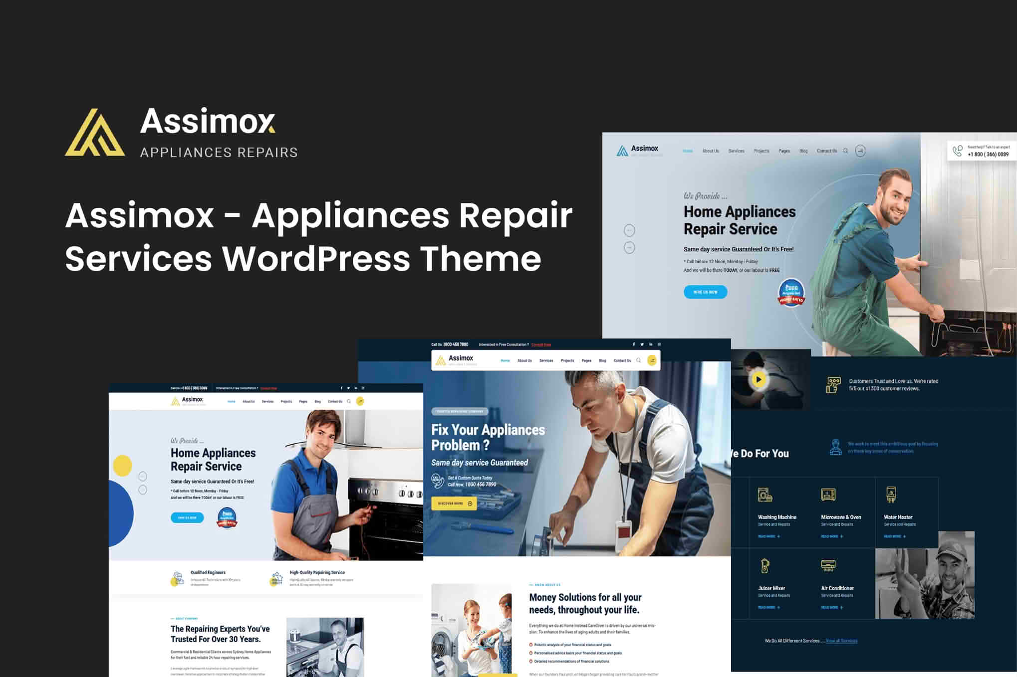 Assimox - Appliances Repair WordPress Theme