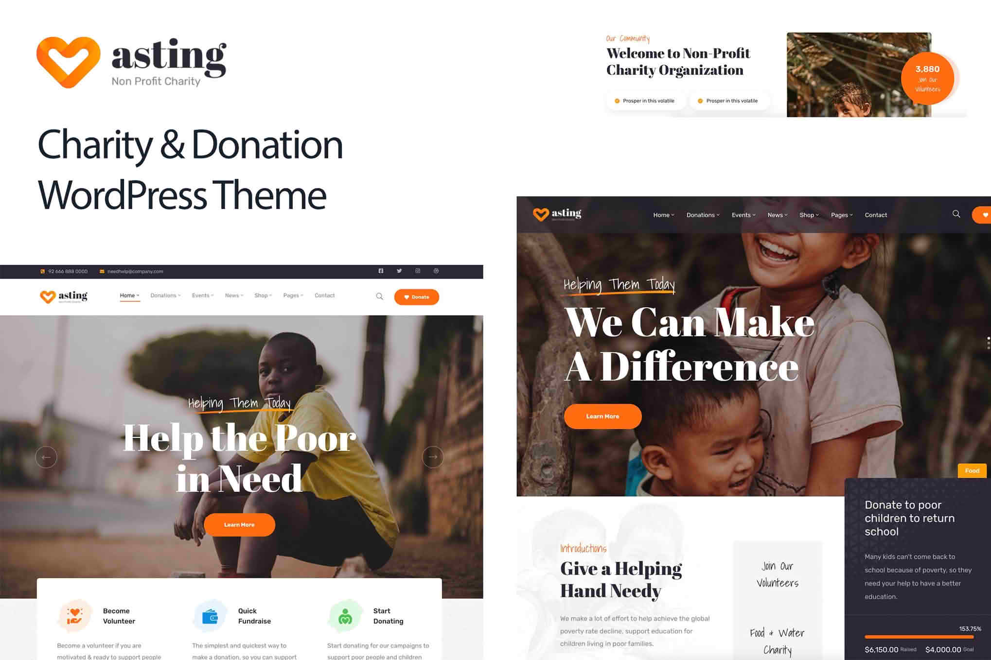 Download Asting - Charity & Donation WordPress Theme GPL WordPress Plugin