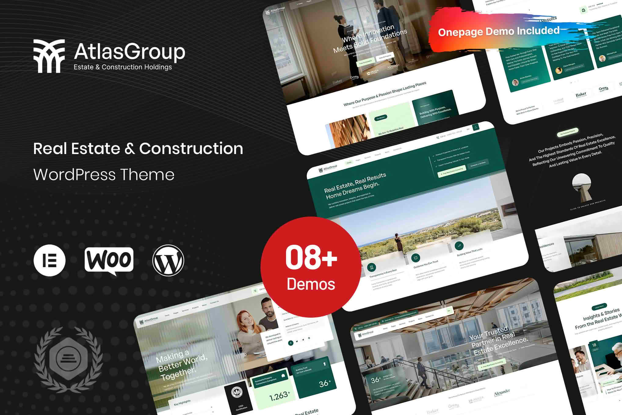 AtlasGroup - Real Estate & Construction Group WordPress Theme