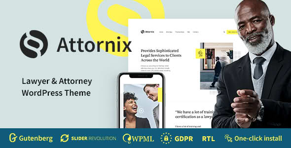 Download Attornix - Lawyer WordPress Theme GPL WordPress Plugin