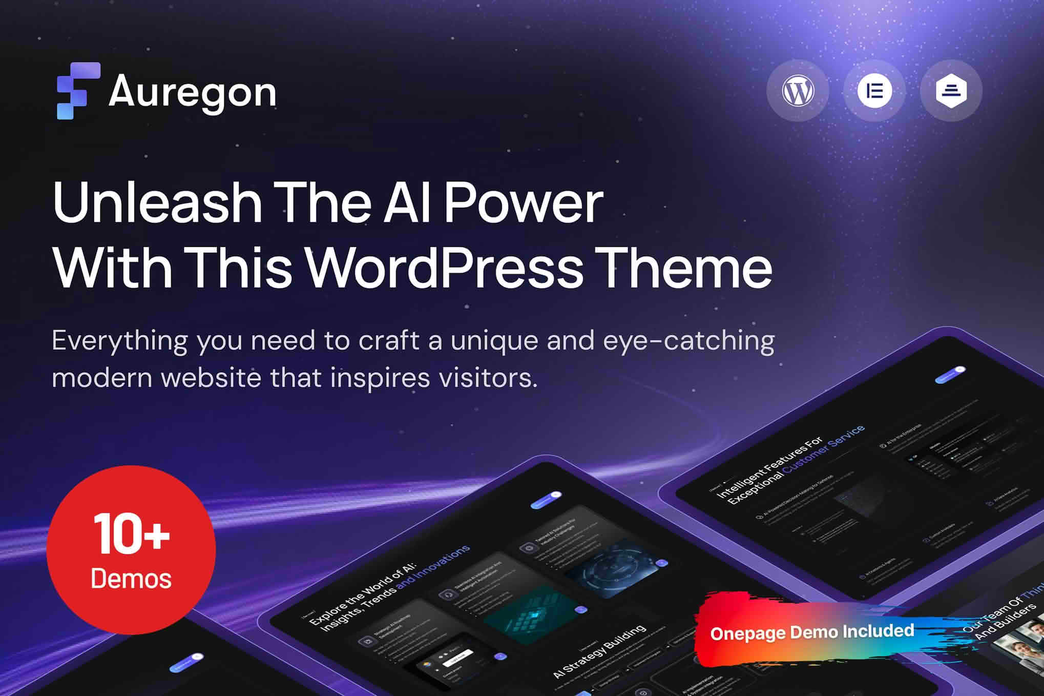 Auregon - AI Agency & Technology WordPress Theme