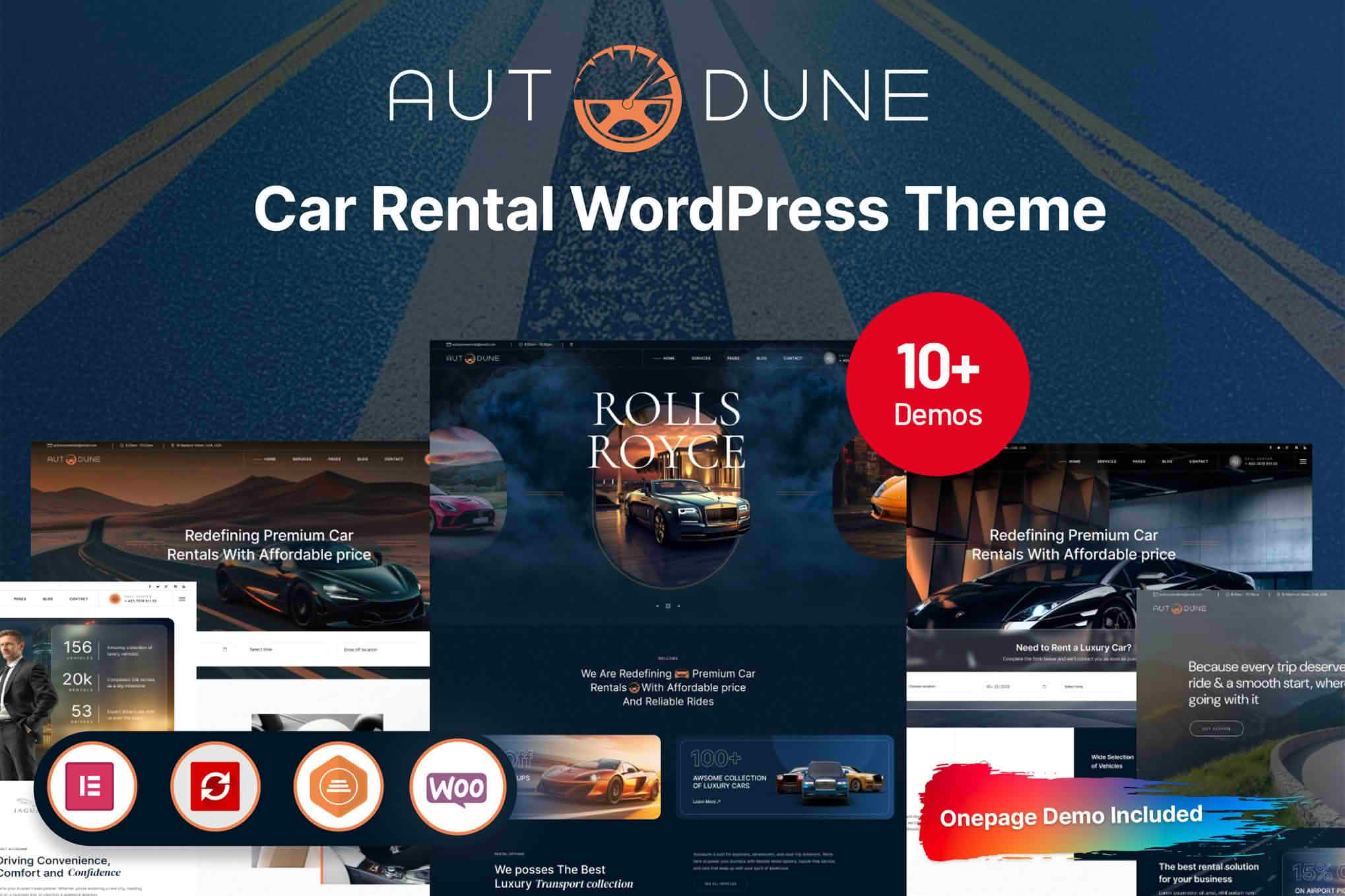 Download Autodune - Car Rental & Limousine WordPress Theme GPL WordPress Plugin