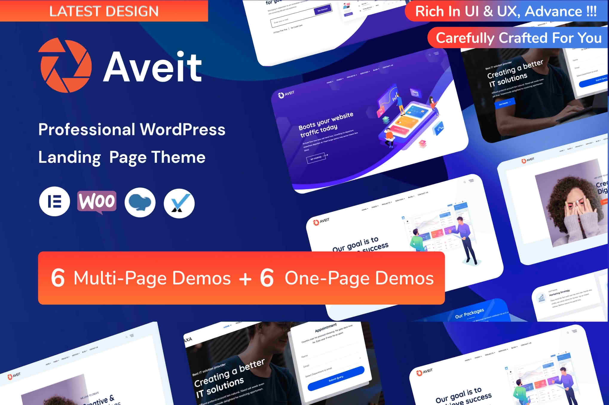 Download Aveit - Landing Page WordPress GPL WordPress Plugin