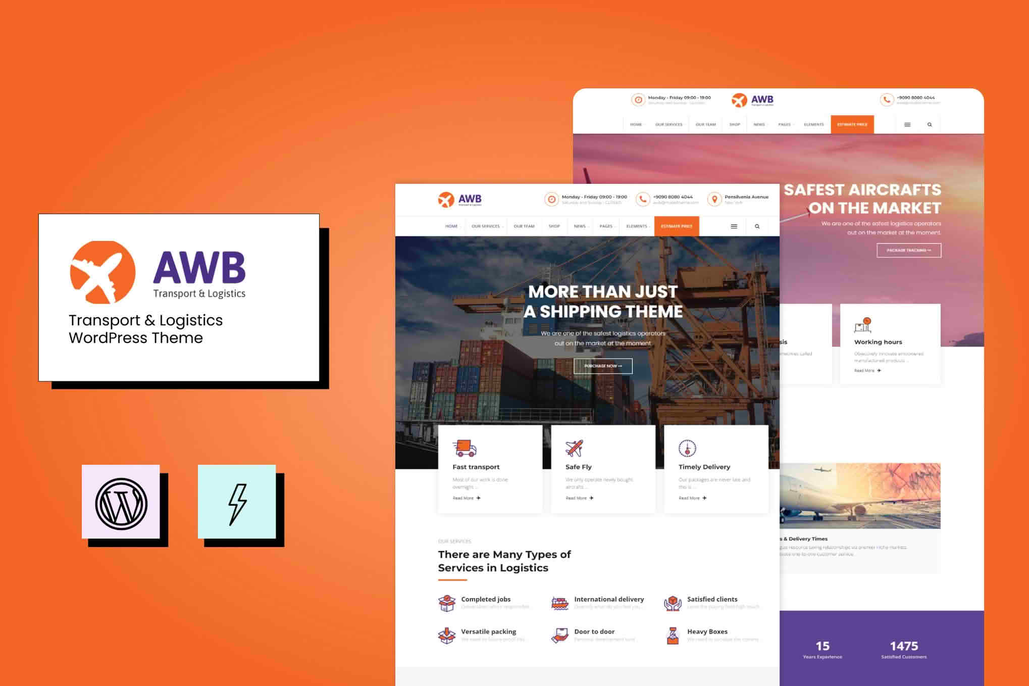 Download AWB - Transport & Logistics WordPress Theme GPL WordPress Plugin
