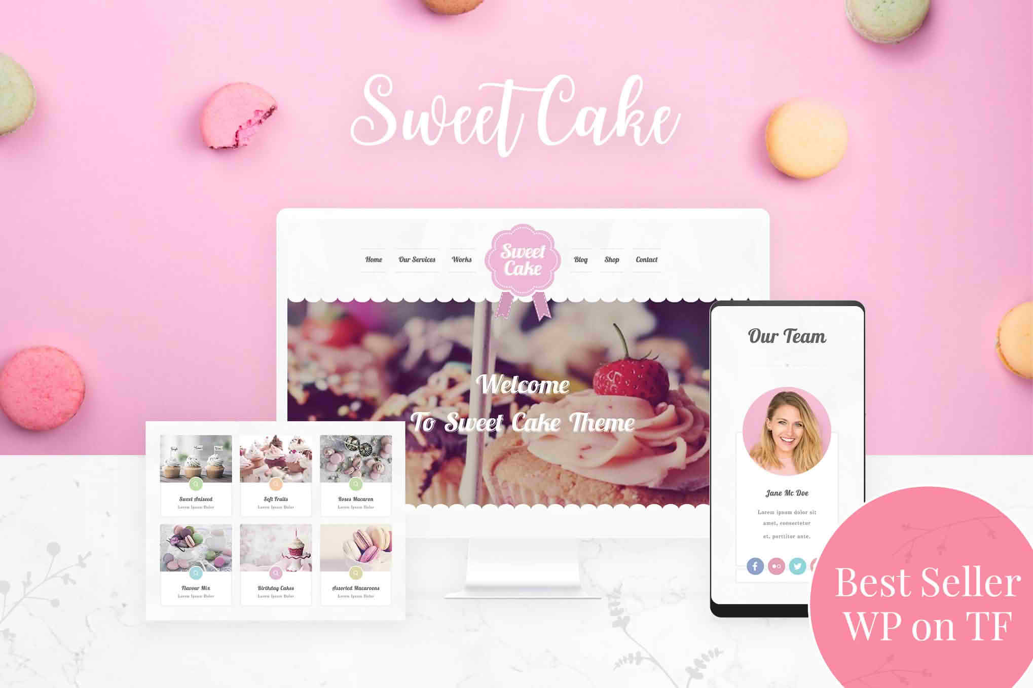 Cake Bakery - Pastry WordPress
