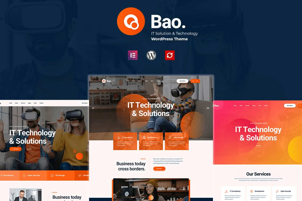 Download Bao - IT Solutions & Services WordPress Theme GPL WordPress Plugin