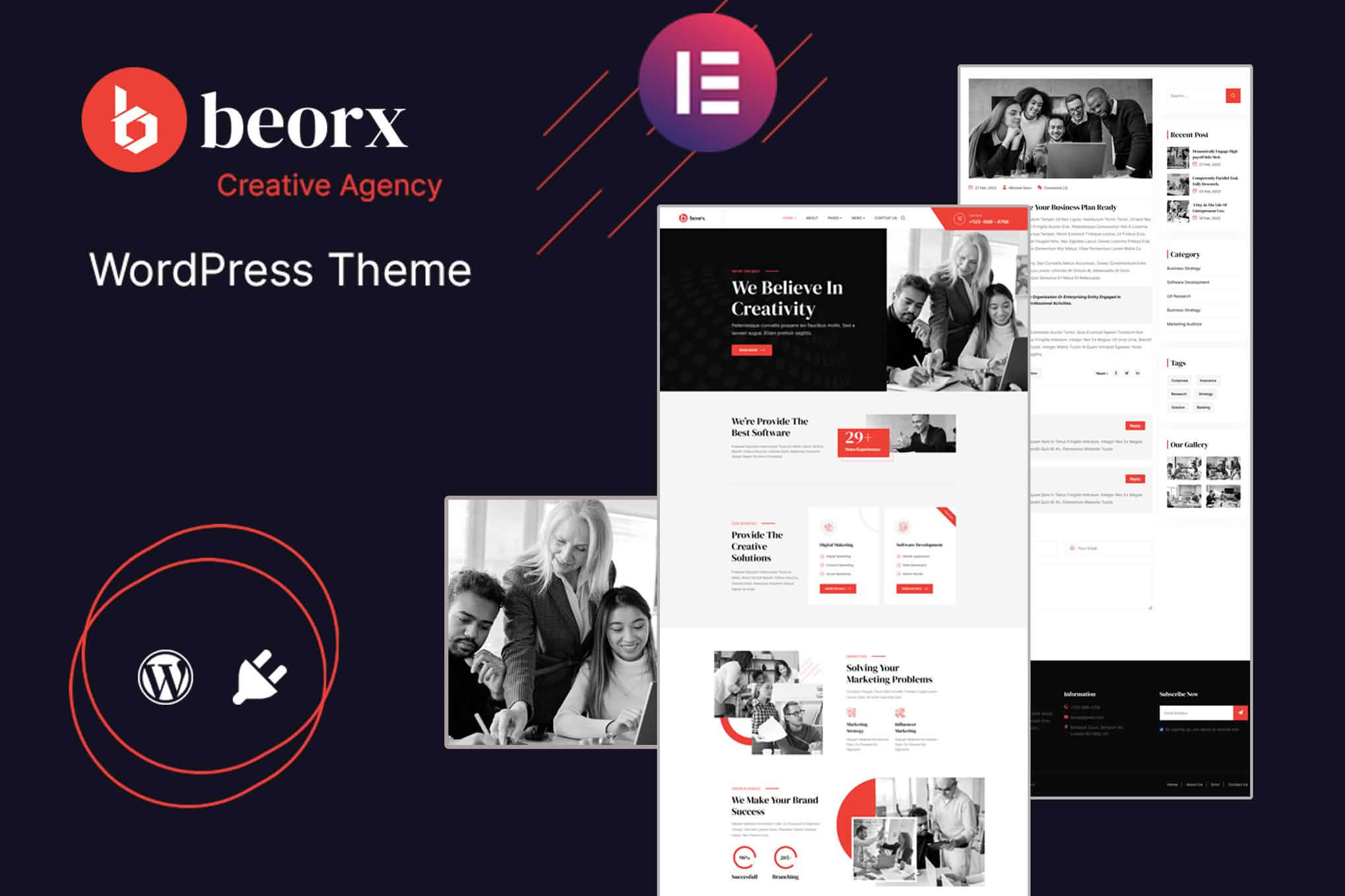 Download Beorx - Creative Agency WordPress Theme GPL WordPress Plugin