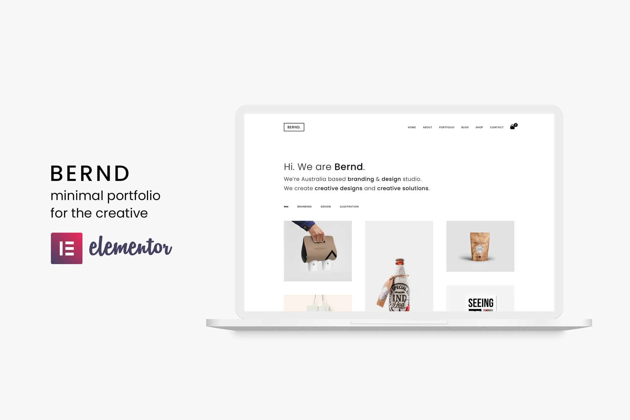 Download Bernd - Minimal WordPress Portfolio Theme GPL WordPress Plugin