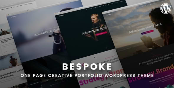 Download Bespoke - Onepage Creative WordPress Theme GPL WordPress Plugin