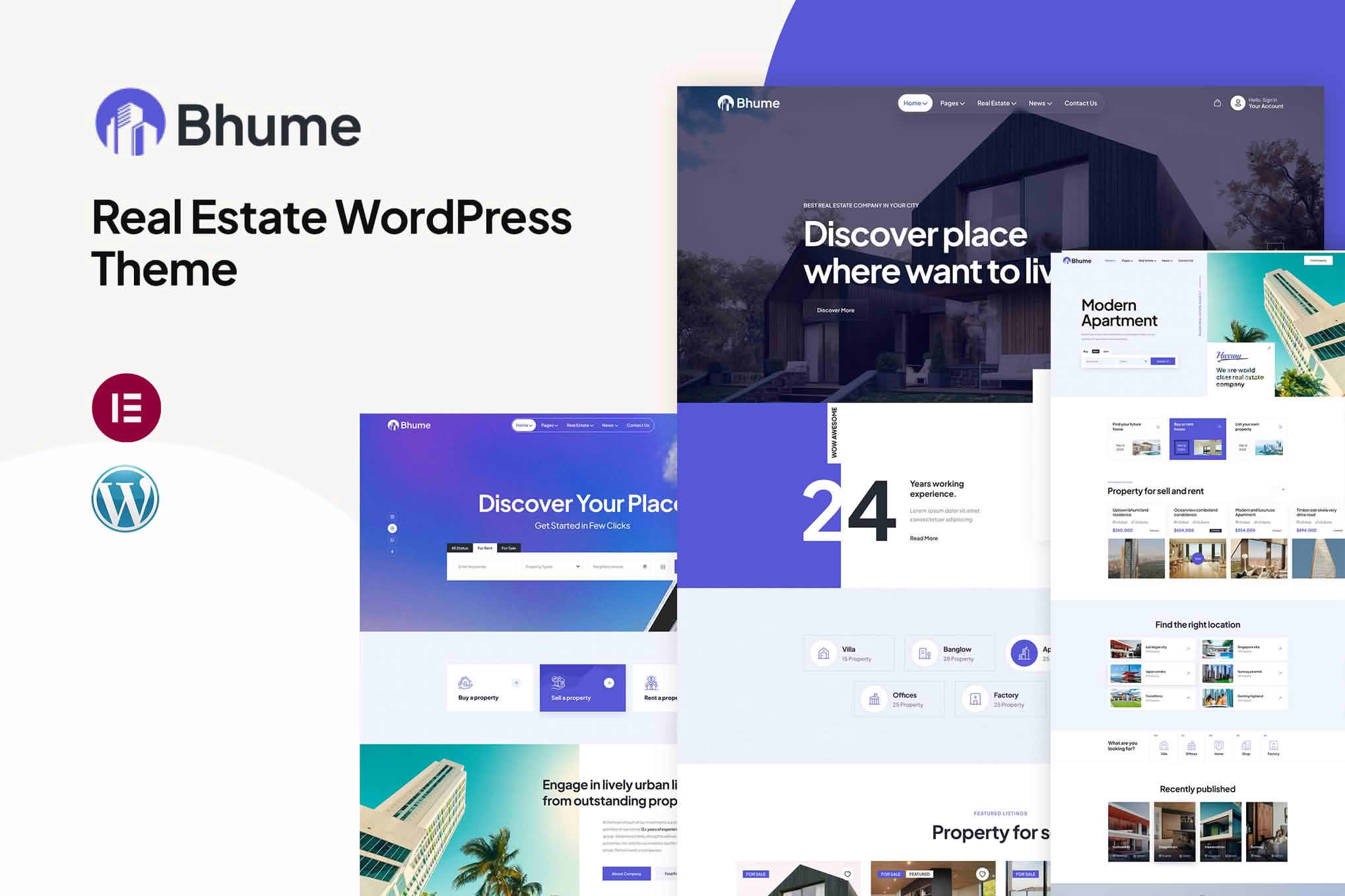 Download Bhume - Real Estate WordPress Theme GPL WordPress Plugin