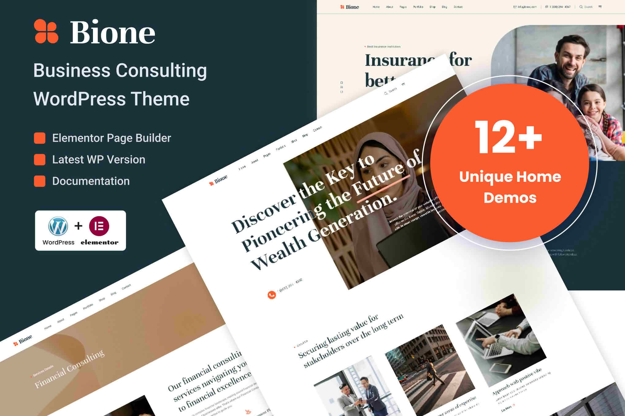 Download Bione - Business Consulting WordPress Theme GPL WordPress Plugin
