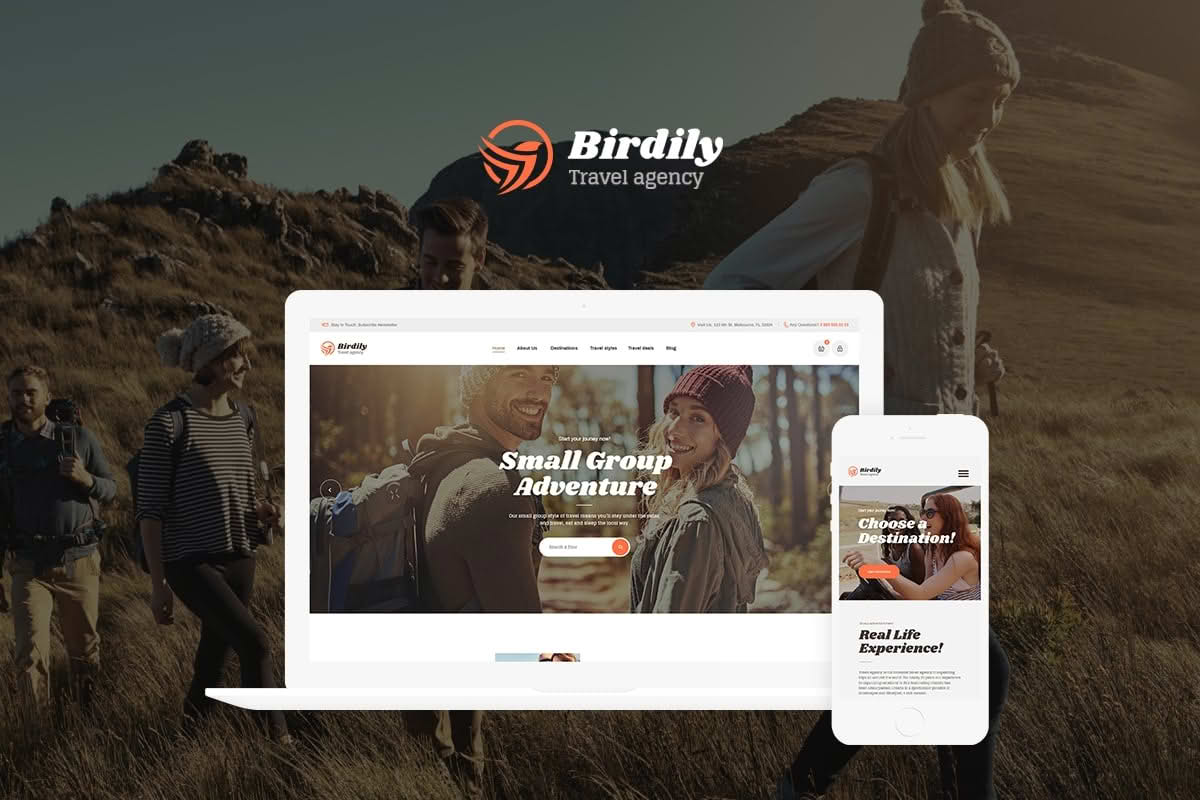 Download Birdily | Travel Agency & Tour Booking WordPress Theme GPL WordPress Plugin