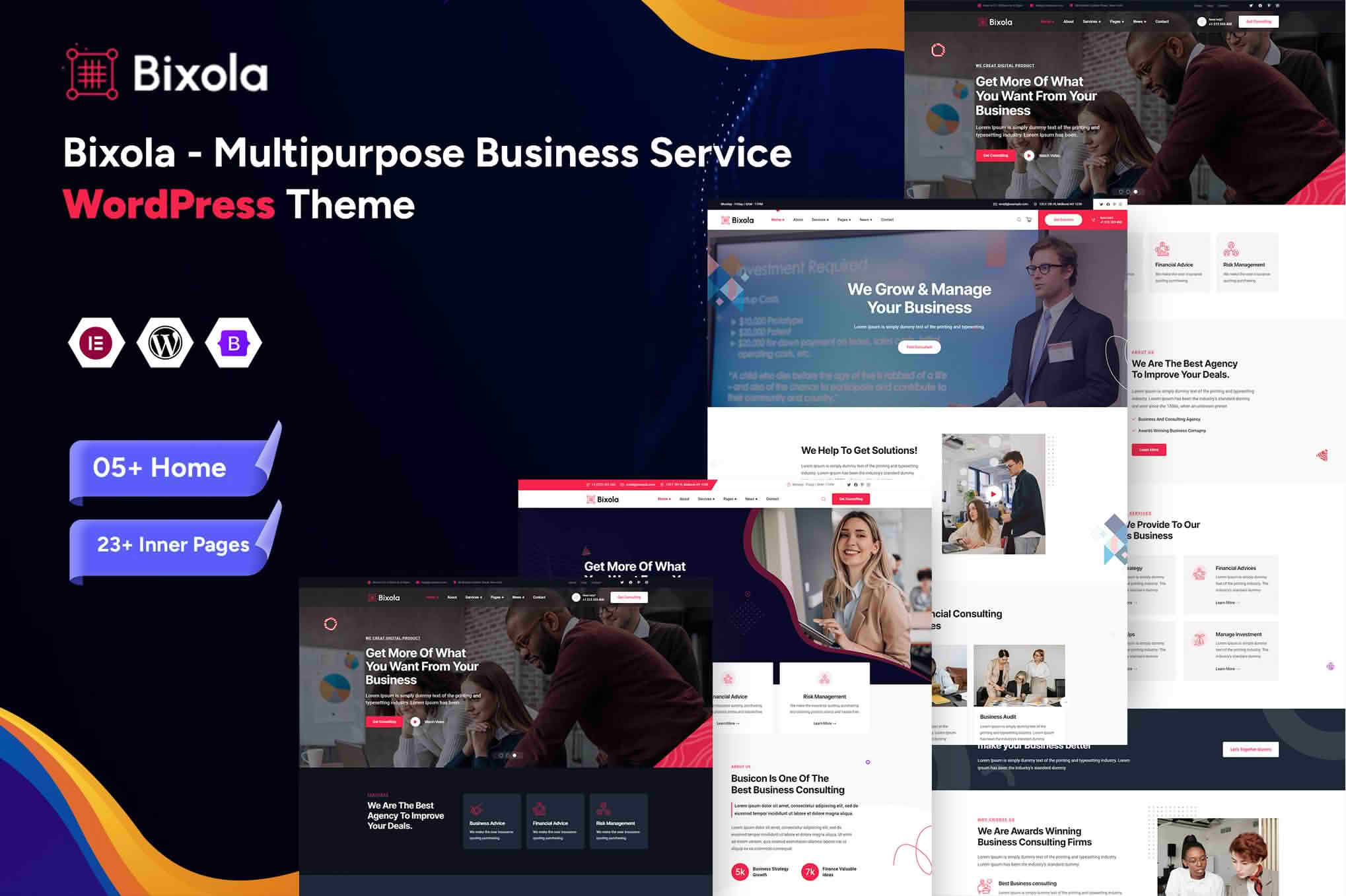 Download Bixola - Multipurpose Business Service WordPress Theme GPL WordPress Plugin