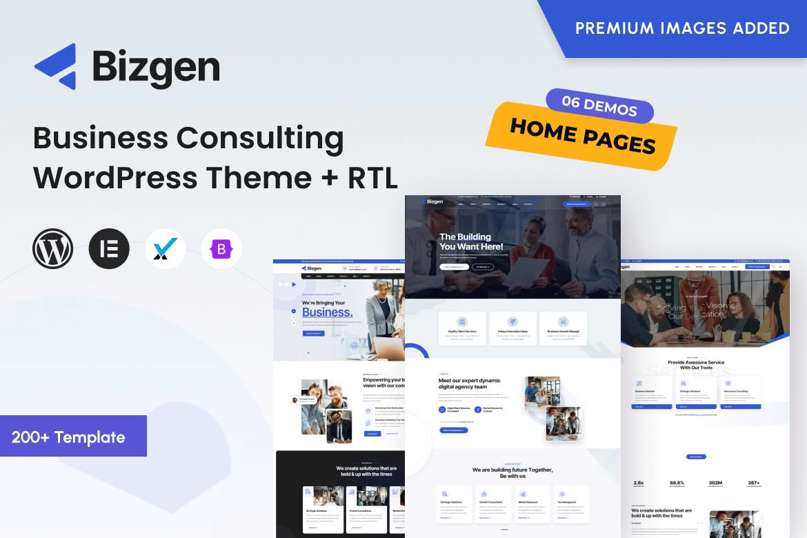 Download Bizgen - Business Consulting WordPress Theme + RTL GPL WordPress Plugin