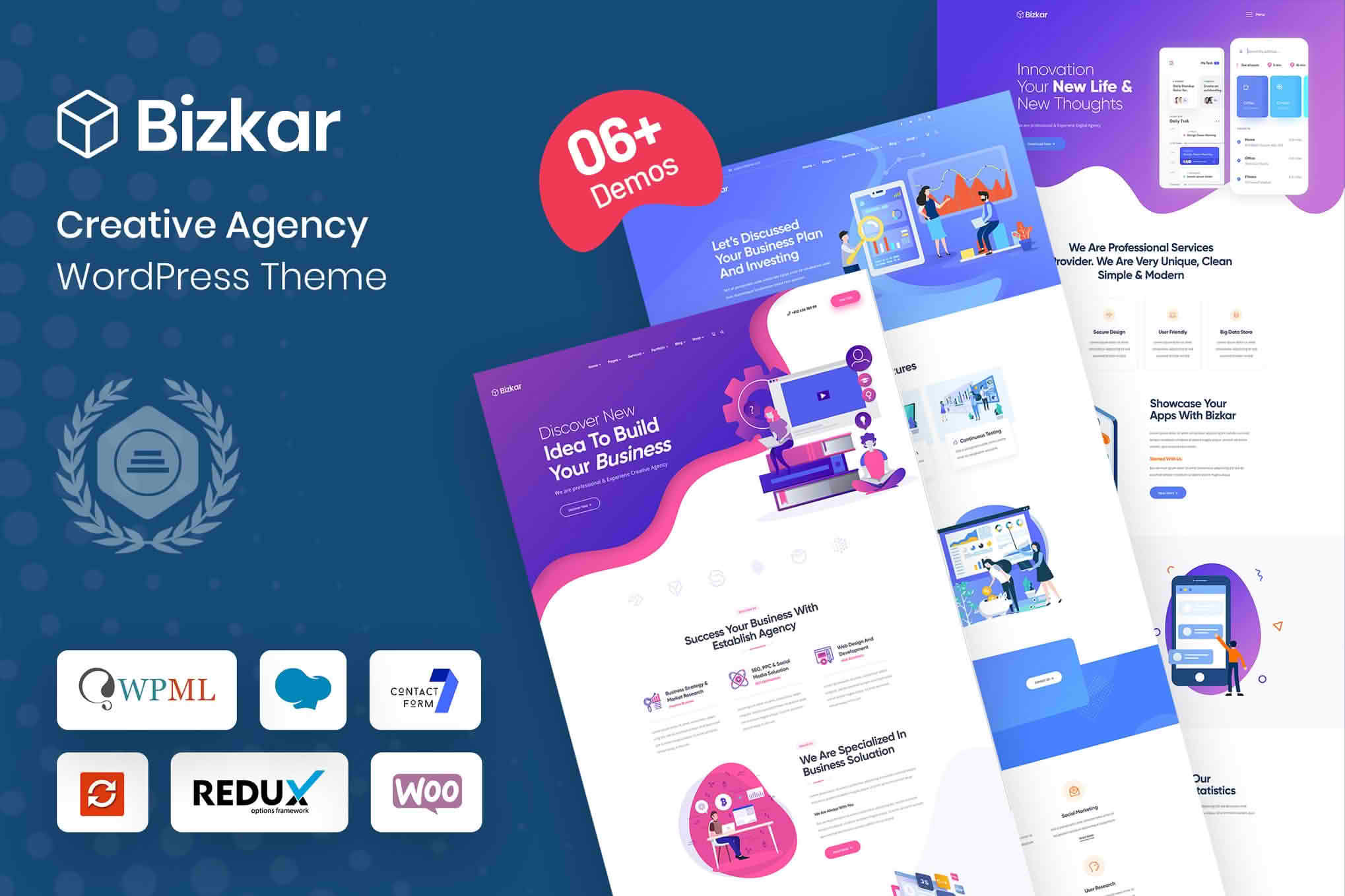 Download Bizkar - Creative Agency WordPress Theme GPL WordPress Plugin
