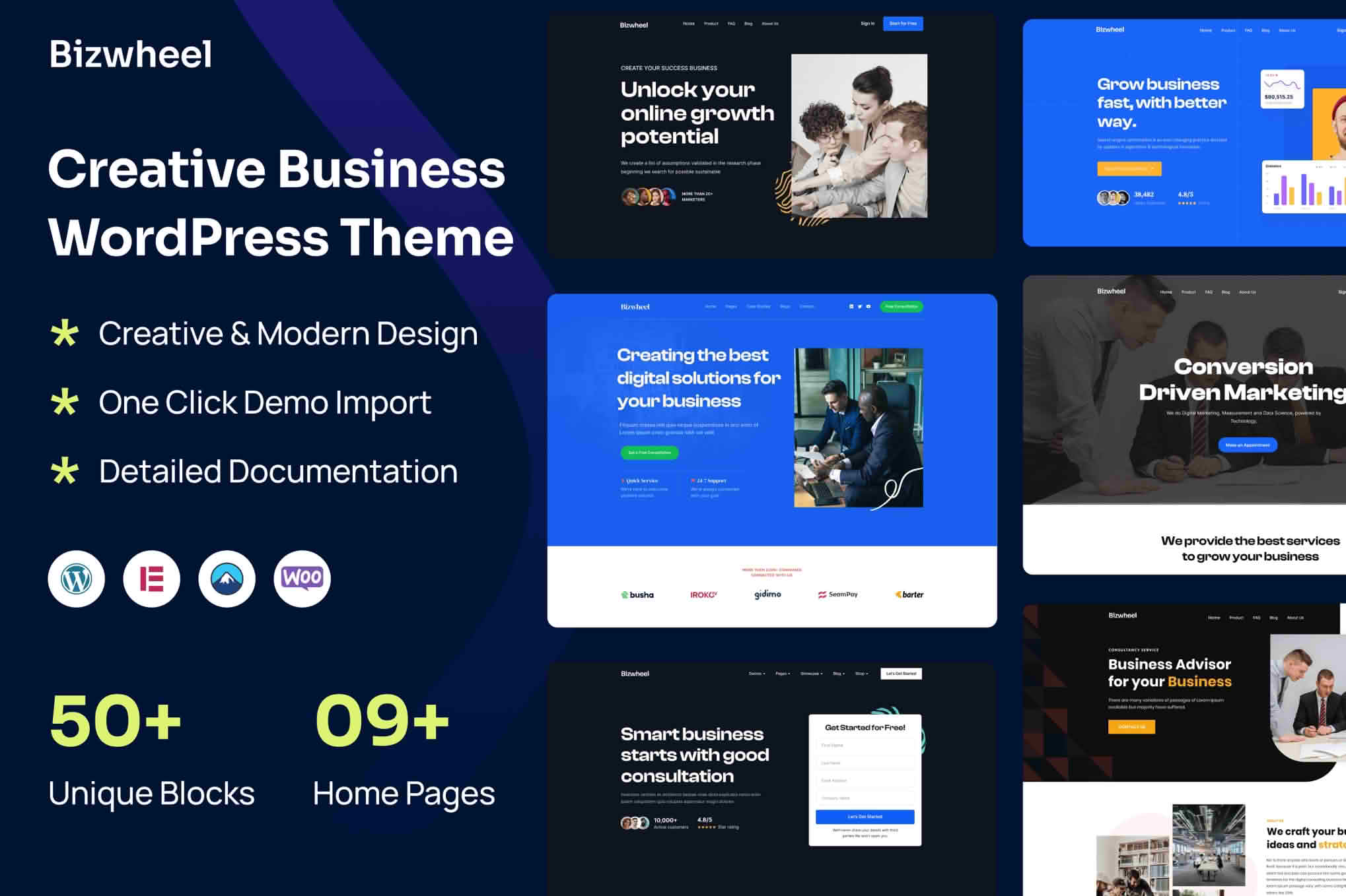 Download Bizwheel - Creative Business WordPress Theme GPL WordPress Plugin