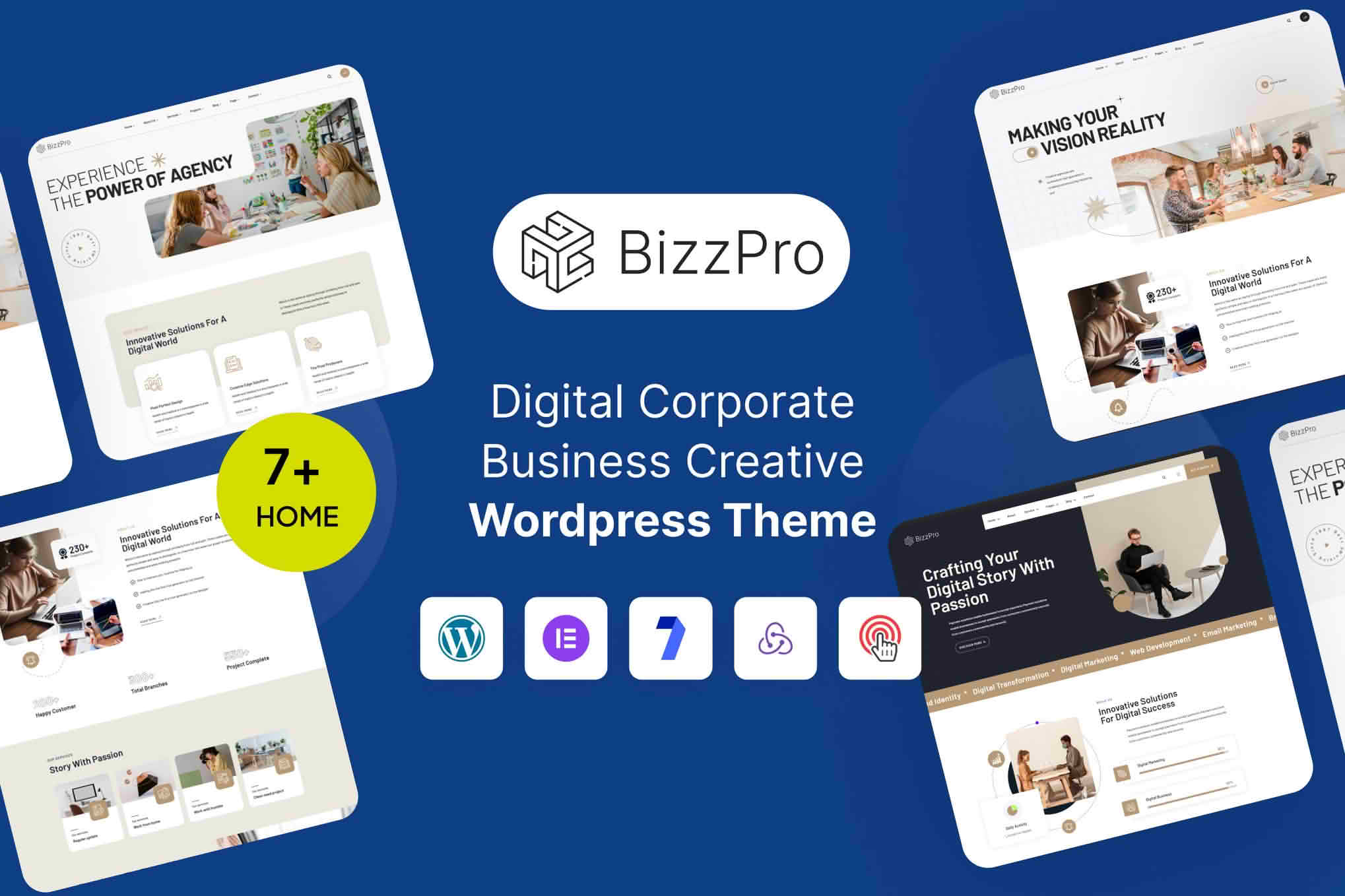 Download Bizzpro – Digital Corporate Business Creative WordPress Theme Multipurpose GPL WordPress Plugin