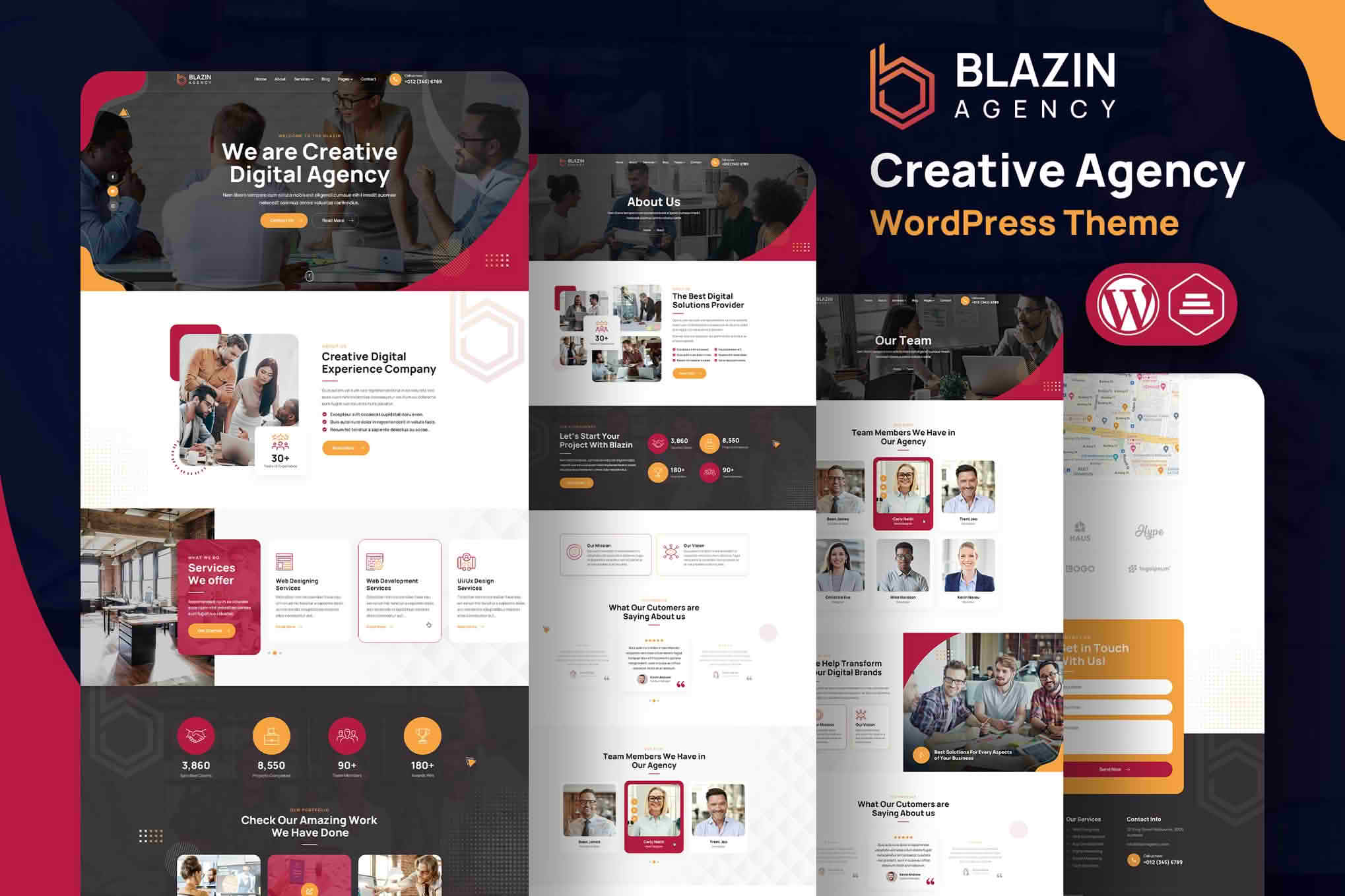 Download Blazin Agency | Creative WordPress Theme GPL WordPress Plugin