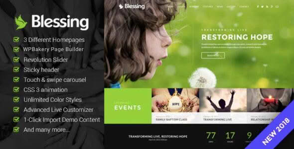 Download Blessing | Responsive WordPress Theme for Church Websites GPL WordPress Plugin