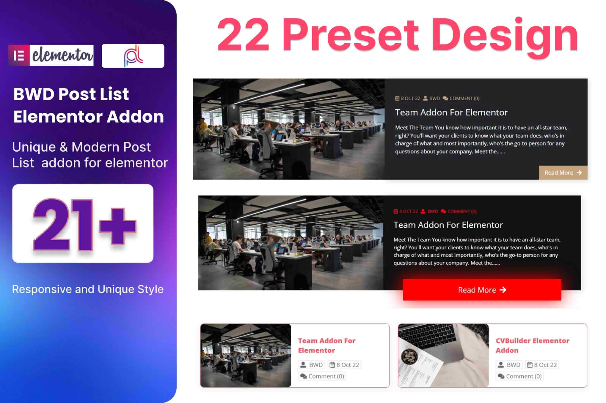 Download Blog Post List Addon For Elementor