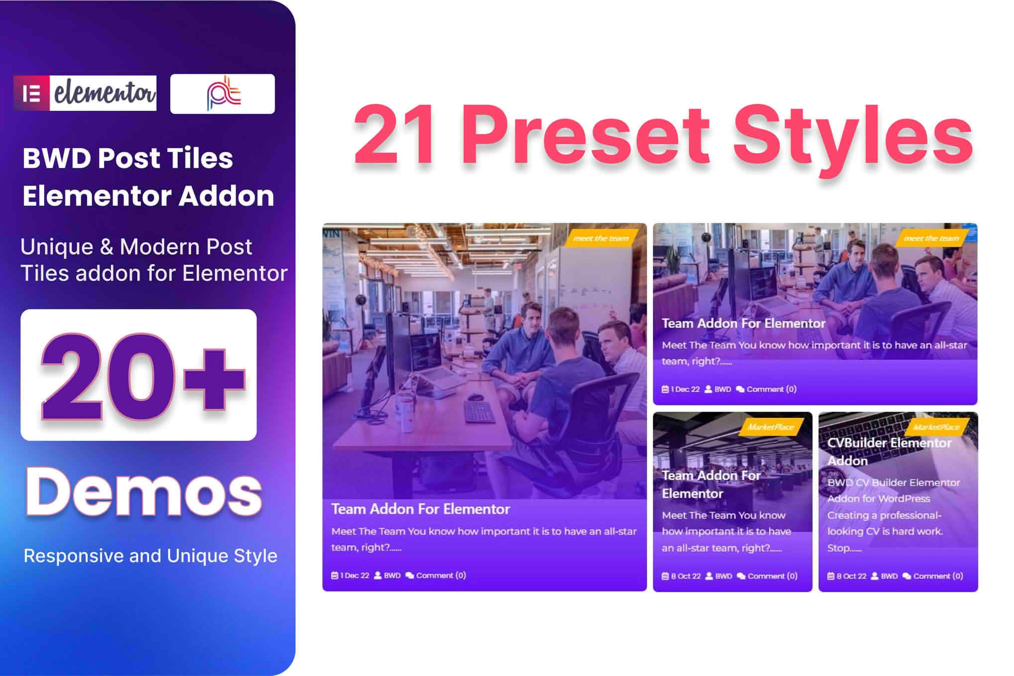 Download Blog Post Tiles Addon For Elementor