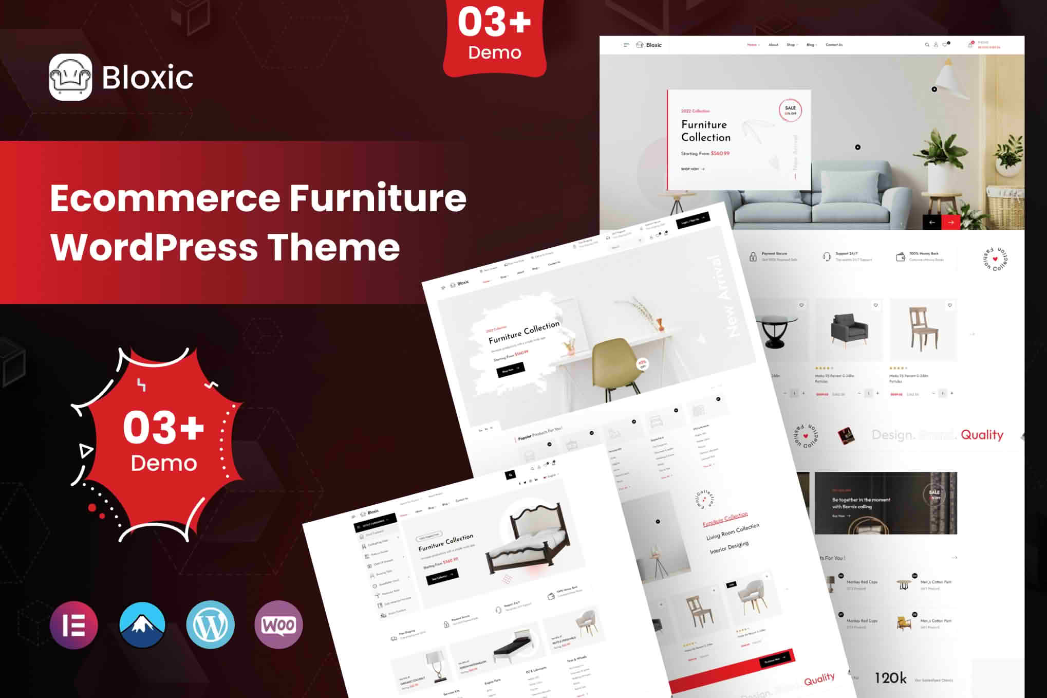 Download Bloxic - Furniture Store WooCommerce Theme GPL WordPress Plugin